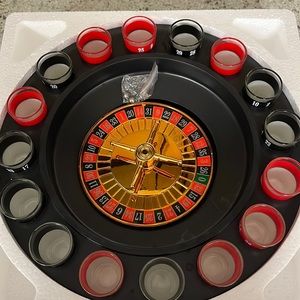 ROULETTE 16 glass drinking game